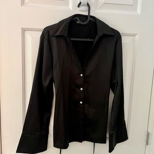 Zara Silk Shirt with Back detail size medium